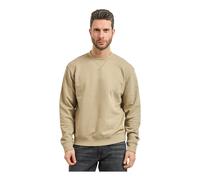 Guess- Sudadera de Cuello Redondo con Logotipo en Contraste- Sweatshirts & Hoodies- Hombre- Gris- XL- Sudadera de Cuello Redondo con Logotipo en Contraste