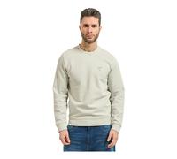 Guess- Sudadera de Cuello Redondo con Parche del Logotipo- Sweatshirts & Hoodies- Hombre- Gris- S- Sudadera de Cuello Redondo con Parche del Logotipo