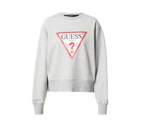 GUESS Sudadera gris claro / rojo / blanco XS gris claro / rojo / blanco