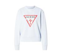 GUESS Sudadera gris claro / rojo / negro / blanco S gris claro / rojo / negro / blanco