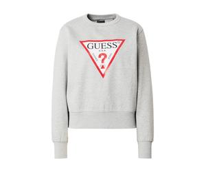GUESS Sudadera gris moteado / rojo / negro / blanco M gris moteado / rojo / negro / blanco