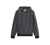 GUESS Sudadera gris / negro L gris / negro