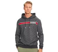 Guess- Sudadera Negra Streetwear Essential- Sweatshirts & Hoodies- Hombre- Negro- S- Sudadera Negra Streetwear Essential