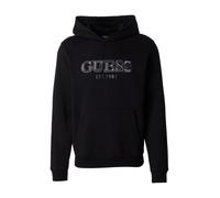 GUESS Sudadera negro / blanco L negro / blanco