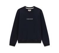 Guess - Sudadera Slim con Logo y Cuello Redondo - Sweatshirts & Hoodies - Hombre - Azul - M -