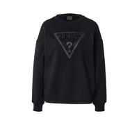 GUESS Sudadera 'TRIANGLE GLITTER' negro / plata S negro / plata