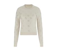Guess - Suéter con Pedrería 4G - Knitwear - Mujer - Beige - L -
