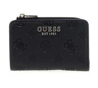 GUESS SWPD9630156BLO ZARELA SLG ZIP ARND CARD CASE Bolsa, Mujer, BLACK LOGO, Talla única