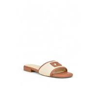 GUESS Tampa, Sandalias Planas Mujer, Beige Natural Medio, 37 EU