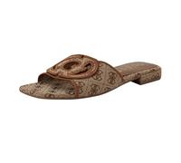 GUESS Sandalias planas Tarishae para mujer, Marrón Medio 210, 38 EU