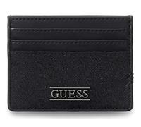 GUESS Tarjetero Boston Card Holder Dark Black Negro