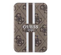 Guess Tarjetero con cierre magnético Stripes , Marrón