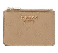 GUESS Tarjetero Ella Logo SLG Credit Card Case Beige Logo marrón Topo