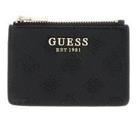 GUESS Tarjetero Ella Logo SLG Credit Card Case Black Logo Negro
