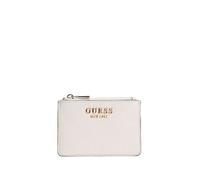 GUESS Tarjetero Ella Logo SLG Credit Card Case Stone Logo Crema