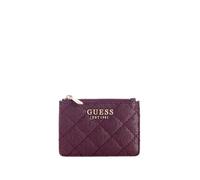 GUESS Tarjetero Idra SLG Card Case Wine arándano