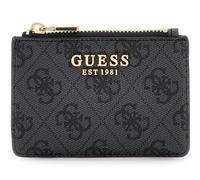 GUESS Tarjetero Laurel II SLG Card Case Coal Logo Gris Oscuro