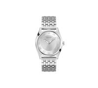 Guess Tate GW0895G1 - Reloj de Pulsera analógico para Hombre (Cuarzo, Acero Inoxidable, 42 mm, Correa de Acero Inoxidable, 5 Bares), Color Plateado