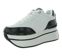 Guess Tenis Camrio para Mujer, Logotipo Blanco/Negro 142, 38 EU