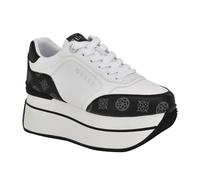 Guess Tenis Camrio para Mujer, Logotipo Blanco/Negro 142, 38 EU