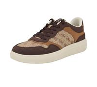 GUESS Tenis Carmino para hombre, Logotipo marrón Multi 210, 39 EU