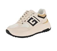 Guess Tenis Fonzi para Mujer, Marfil/Negro Multi 150, 41 EU