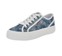GUESS Tenis Jelexa para mujer, Logotipo de mezclilla azul medio 420, 36.5 EU