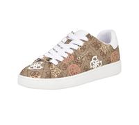 Guess Tenis Renzy para Mujer, Logotipo Medio Natural/Beige 101, 42 EU