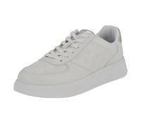 GUESS Tenis Wulfred para Hombre, Logotipo Blanco Plateado Multi 140, 39 EU