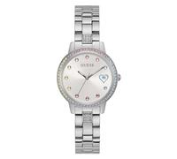 Guess Three of Hearts GW0657L1 - Reloj de Pulsera para Mujer (3 Bares, 34 mm, Correa de Acero Inoxidable Plateado)