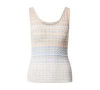 GUESS Top de punto 'Rosalyn' beige / azul claro / blanco L beige / azul claro / blanco