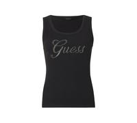 GUESS Top negro / plata XL negro / plata