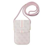 Guess Torebka - Bolso Bandolera Universal con 4 Rayas, Color Rosa