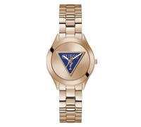Guess Tri Plaque Reloj de Acero Inoxidable para Mujer, Color Oro Rosa., Clásico
