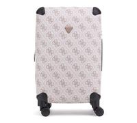 GUESS Trolley 22 In 8-Wheeler Dark Taupe Logo Crema 64cm