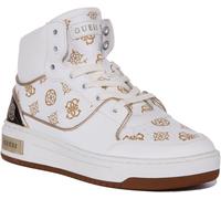 Guess Tulia Botín Casual Para Mujeres En Blanco Oro Talla EU 36-42