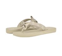 GUESS Tuta, Chanclas Mujer, Logotipo Gris Pardo, 37.5 EU