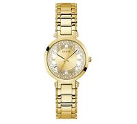 GUESS US - Reloj analógico transparente en tono dorado para mujer