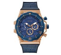 Guess US - Reloj multifunción para hombre en tono oro rosa y azul