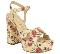 GUESS Vallenn, Sandalia Mujer, Floral Natural 111, 36 EU