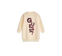 Guess Vestido básico con logo animal print. Beige 4 Años/4