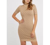 Guess Vestido ceñido con cuello alto. Beige 36 (S)