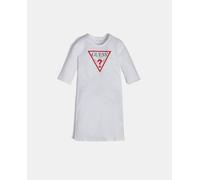 Guess Vestido de niña en blanco con logo triángulo. Blanco 16 Años