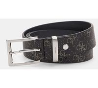 GUESS Vezzola Hombre Ajustable & Correa de Cuero Reversible en Negro