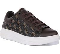 GUESS VIBO, Sneaker Hombre, Brown OCRA, 43 EU