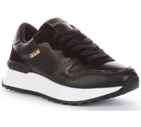 Guess Vinsa Bajo Top Logo Womens Trainer Negro Blanco Tamaño 3 - 8
