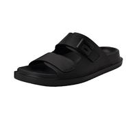 Guess Vugon, Sandalia Hombre, Negro Saffiano Texture 002, 47 EU