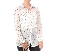 GUESS W1RH09W70Q0 - Camisa blanca y negra para mujer, blanco, XS