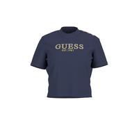 Guess Camiseta para mujer W5GI04 J1314 Negro Logotipo con Brillantes XS Regular