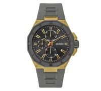 GUESS Reloj de pulsera para hombre R2 GW0803G1 de silicona, dorado, Pulsera